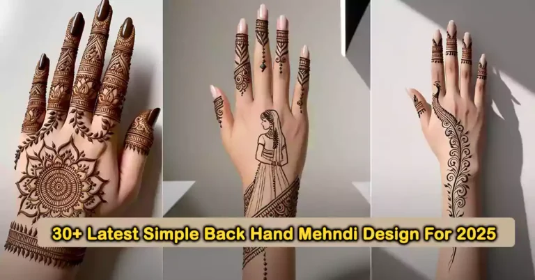 Simple back hand mehndi 2025
